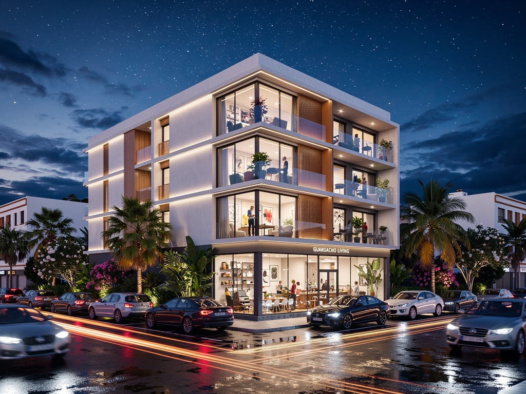Render Exterior Noche